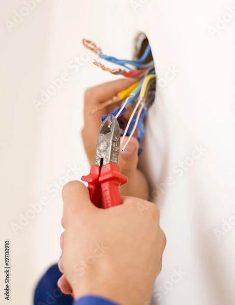 Obraz Handyman working closeup