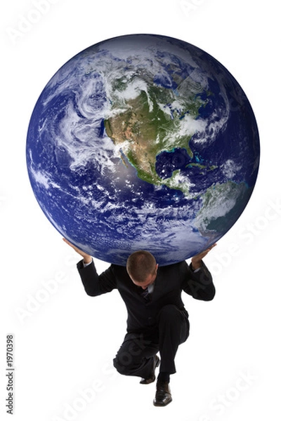 Fototapeta atlas businessman