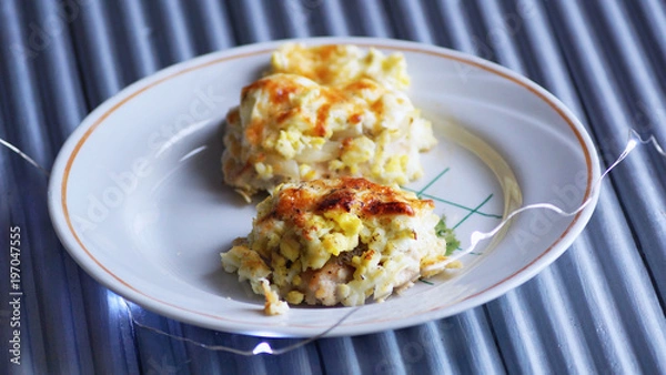 Obraz Котлеты под шапкой