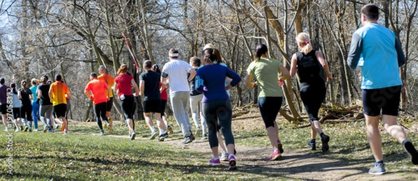 Obraz Marathon race  at spring