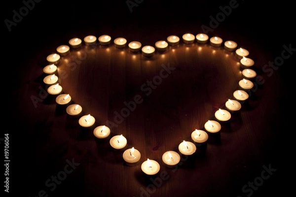 Obraz Kerzen Herz