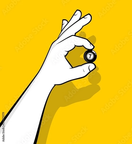 Obraz Hand showing bingo number 