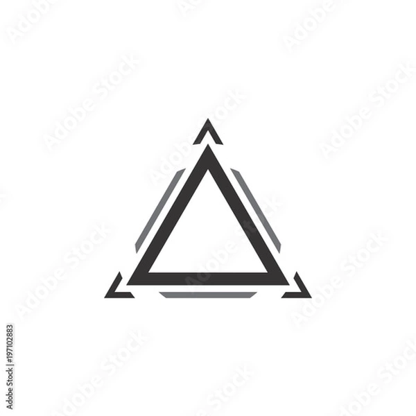 Fototapeta triangle logo vector