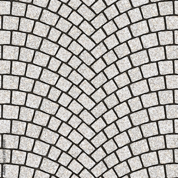 Obraz Tekstura łukowatej kostki brukowej 084