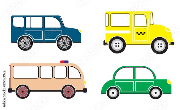 Fototapeta Car. vector set. icon