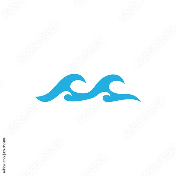 Fototapeta Wave Logo Icon Design