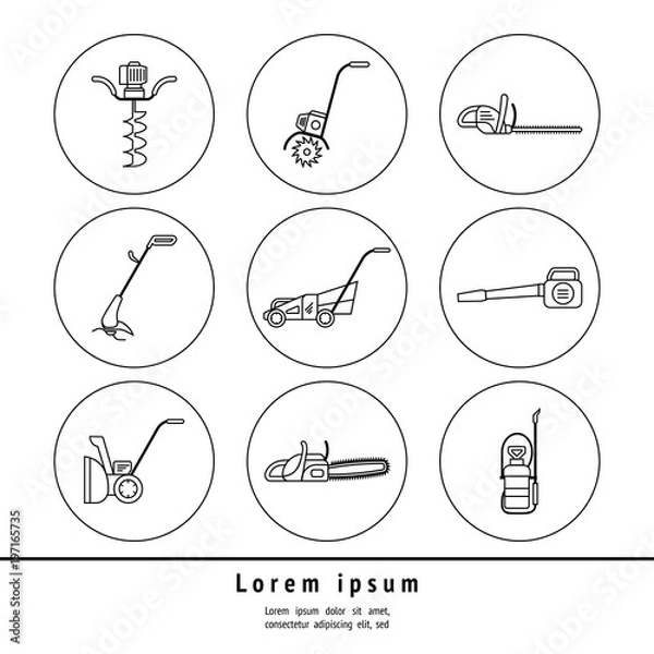 Fototapeta garden tools