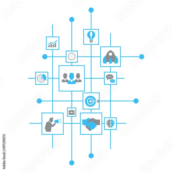 Fototapeta Business design concept.