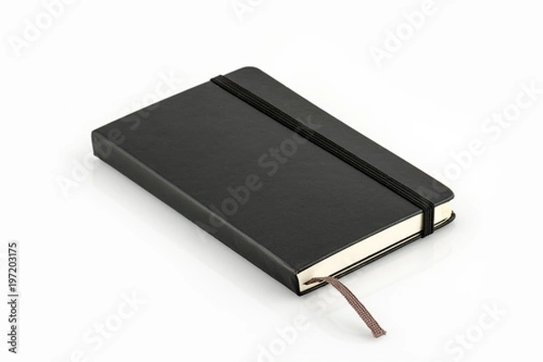 Fototapeta notebook, isolated on white background