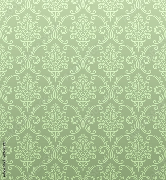 Obraz Seamless damask wallpaper