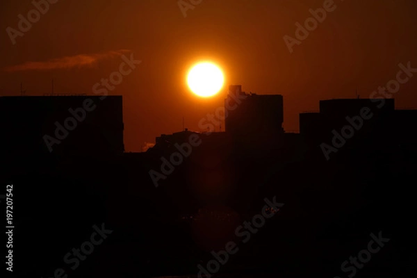 Obraz 都会の朝日2_802