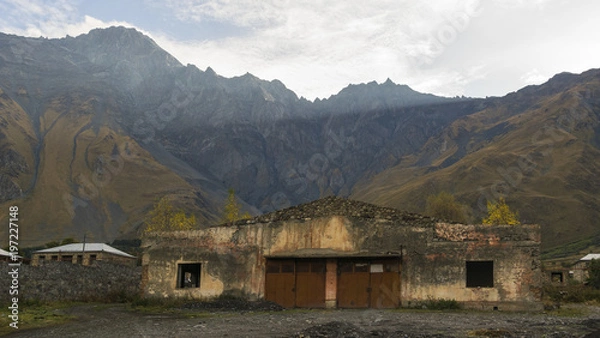 Obraz ruined warehouse building