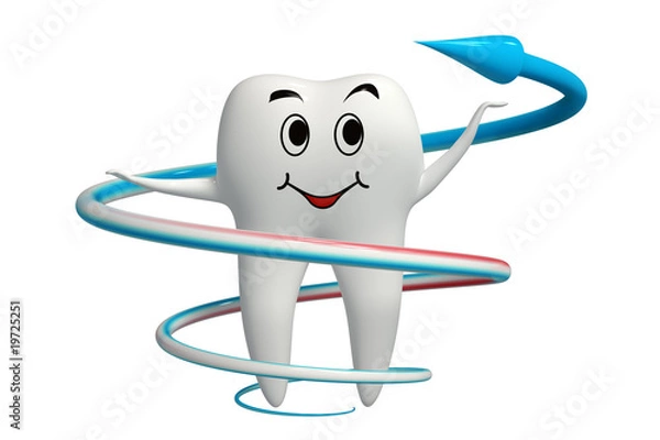 Obraz Tooth fluoride protection