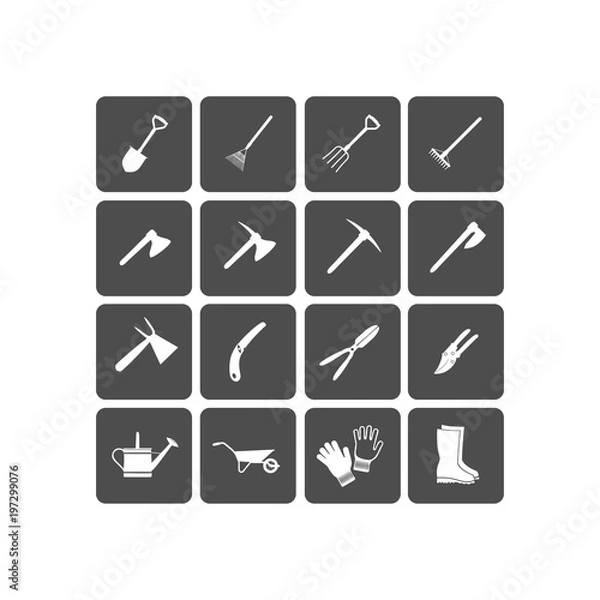 Fototapeta Tools icon. Flat vector icon set