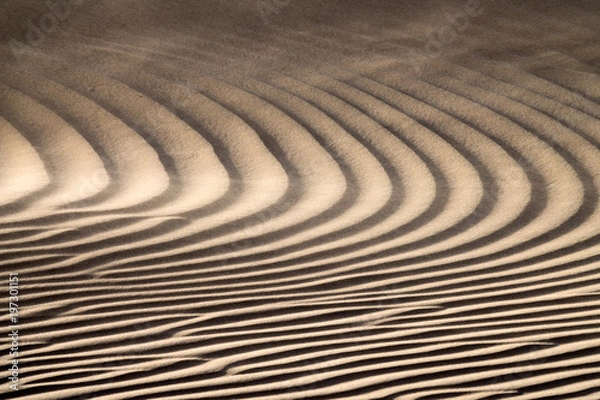 Fototapeta Wind blowing over sand dunes