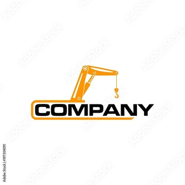 Obraz crane logo vector