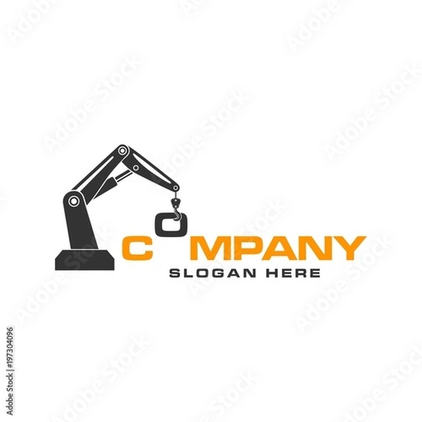 Obraz crane logo vector