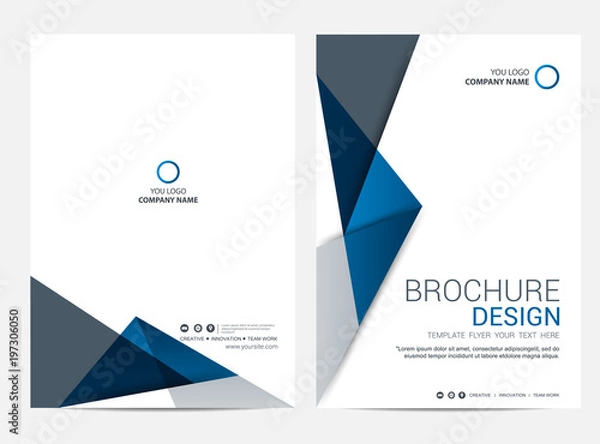 Obraz Brochure template flyer design vector background