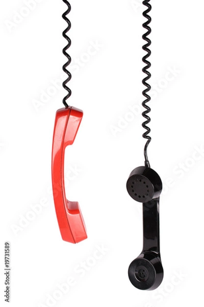 Obraz retro telephone receiver