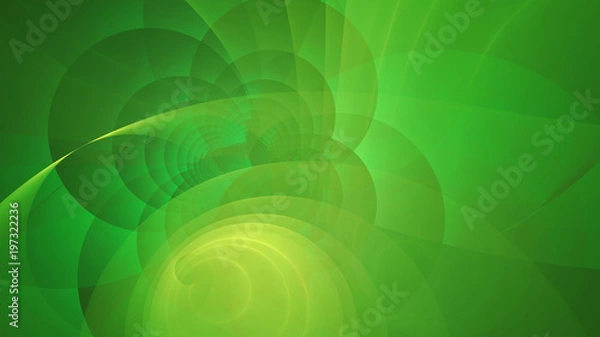 Obraz Fresh emerald green circles abstract background