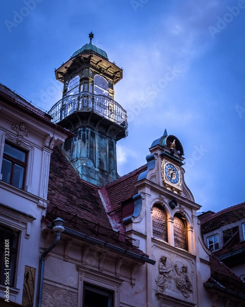 Obraz Lightbeam through tower