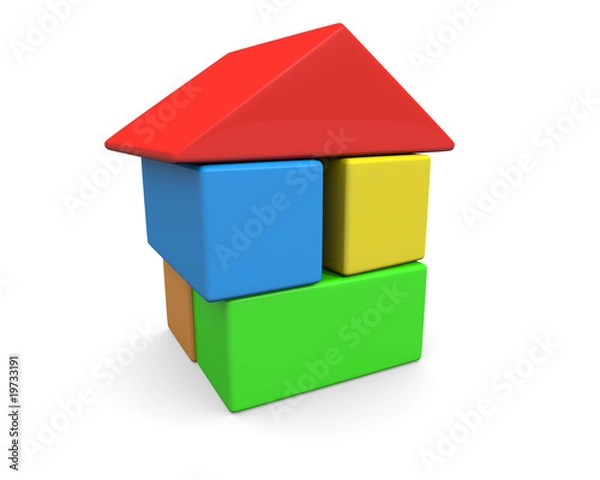 Fototapeta Blocks House