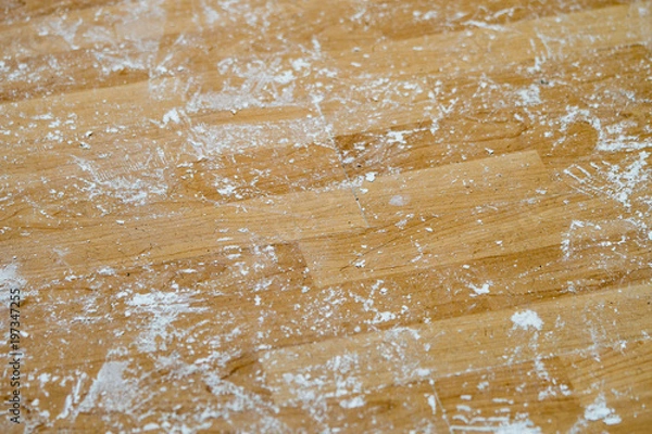 Fototapeta dust on wooden floor, pattern or texture