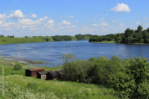 Obraz Summer river landscape 