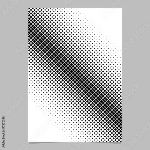 Fototapeta Halftone diagonal square pattern background brochure design - vector graphic design with diagonal squares