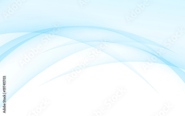Obraz Abstract blue waves - data stream concept. Vector Illustration