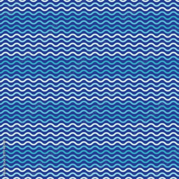 Fototapeta Seamless geometric pattern. The texture of zigzag and of zigzag and wave. Scribble texture. Textile rapport.