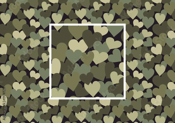 Obraz heart camouflage