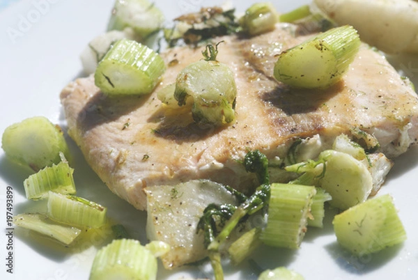 Obraz Saumon au fenouil