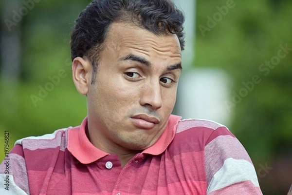 Obraz Confused Minority Male