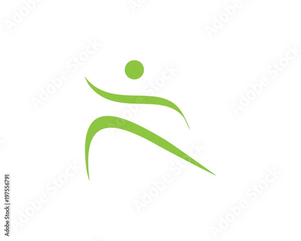 Fototapeta Спортивный логотип,, бег, легкая атлетика, фитнес