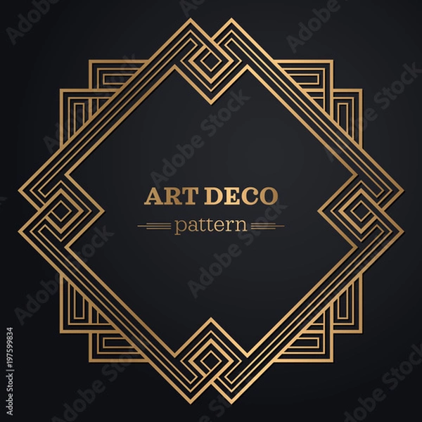 Fototapeta gatsby art deco background