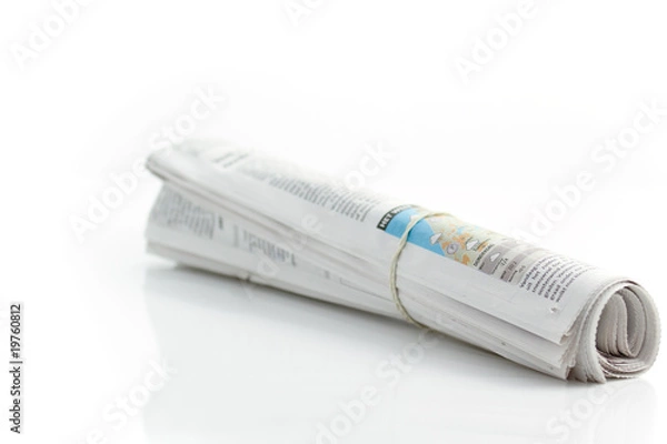 Obraz Rolled up newspaper