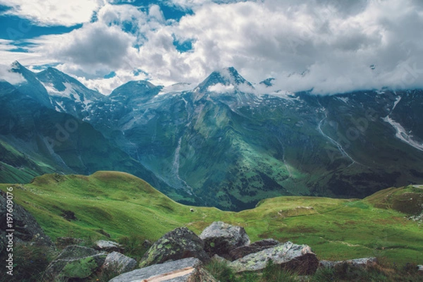 Obraz Beautiful Mountain Panorama in Summer in the Austrian Alps