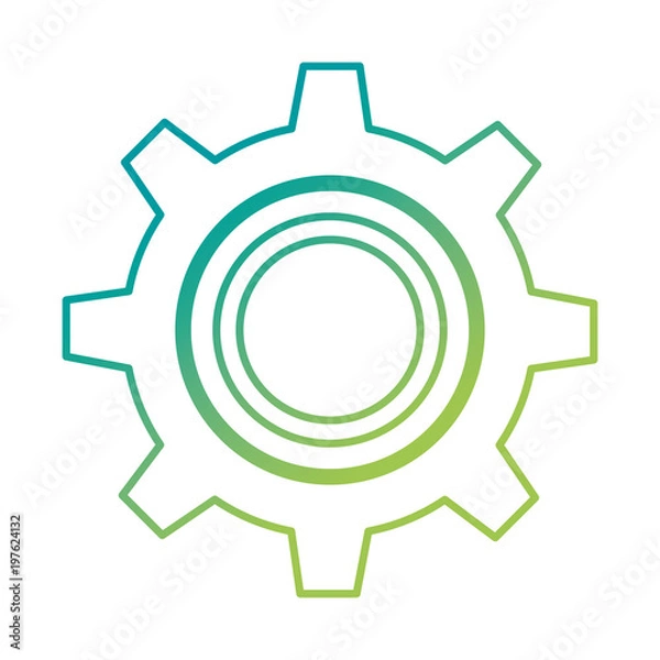Fototapeta gear machine isolated icon vector illustration design