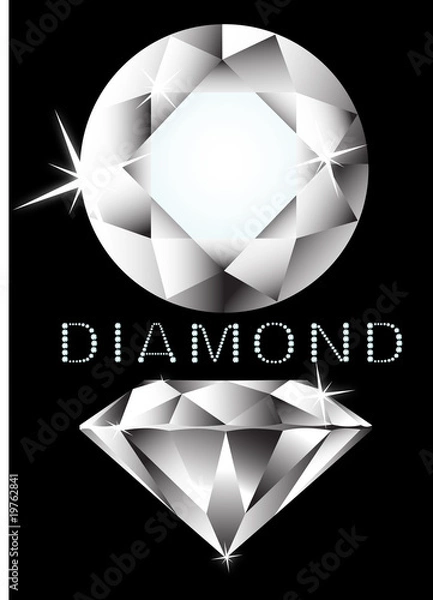 Fototapeta diamenty wektorowe
