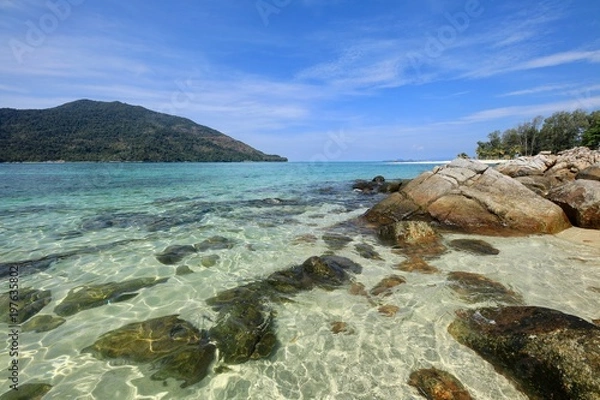 Obraz The clear sea on Koh Lipe, Satun Province.