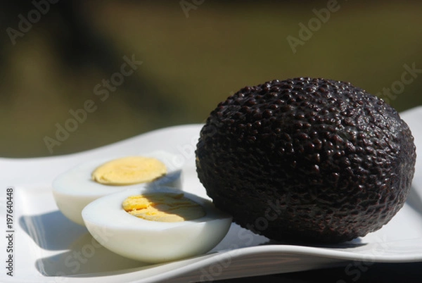 Obraz Oeufs durs avocat