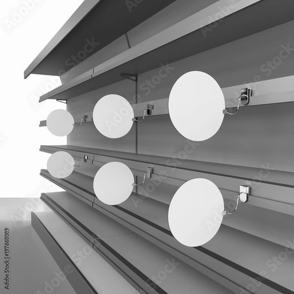 Obraz Shelf With Circle Wobblers