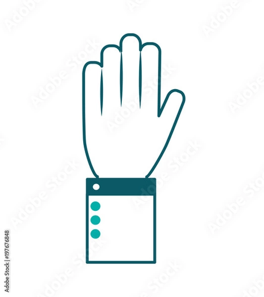 Fototapeta businessman hand gesturing expression image vector illustration green design