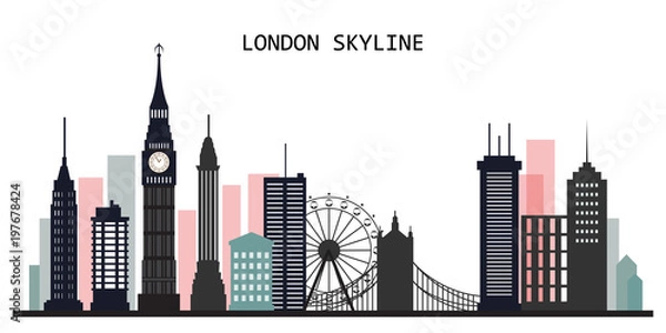 Obraz London skyline creative background