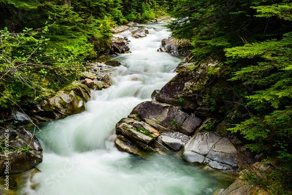 Obraz Denny Creek, Snoqualmie Valley, Washington, 2011