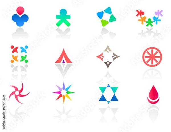 Fototapeta Set of different icons (Part3)