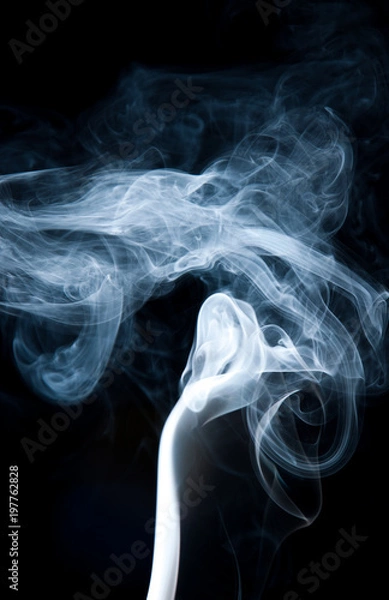 Fototapeta Unique white smoke pattern