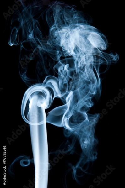 Fototapeta Unique white smoke pattern