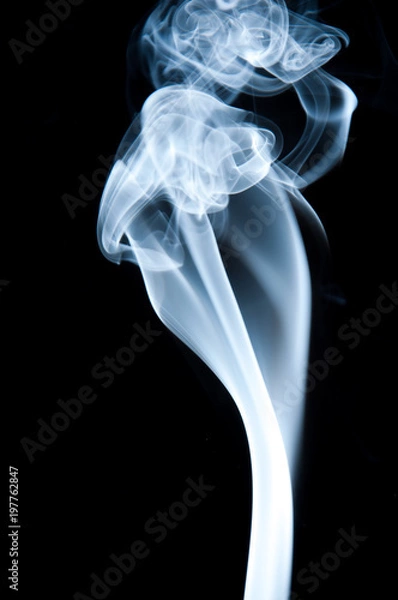 Fototapeta Unique white smoke pattern